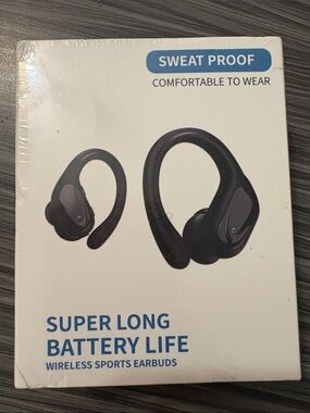 Lot of 3—-Wireless Sweat-Proof Sports Earbuds - Black